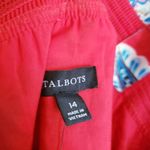 Talbots  Red Floral Paisley Midi Dress Photo 9