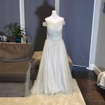 Women’s Red Full length Party Prom Formal Dress Size 12 **PLEASE READ Gray Photo 0