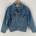 Hard Rock Cafe  Singapore Medium‎ Wash Blue Denim Button Front Jacket Photo 0