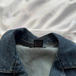 LIPS Denim Dress with Floral Embroidery Blue Size M Photo 4