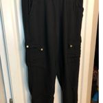 Xhilaration  black ankle cut cargo pants, size Small Photo 2