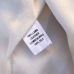 Cushnie et Ochs ivory leather and silk organza moto jacket size 6 S small Photo 12