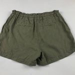 Michael Stars Olive Linen High Rise Shorts S Photo 4