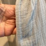 Madewell ‎ Short Ruffle Sleeve Easy Mini Dress Pockets Glassware Blue Size Medium Photo 2