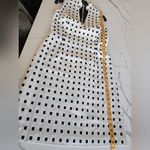 Akris Punto  White Black Square Dot Print Dress and Jacket set size 8 Photo 14
