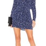 Lovers + Friends Lover + friends blue long sleeve mini dress Photo 0