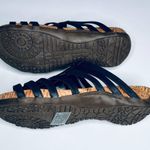 BEARPAW Sabrina Black Zipper Strappy Sandals Shoes New 9 Photo 5