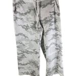 Avia Womens Camo Lounge Pants Cropped White Gray Size M Photo 0