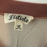 Listicle  cardigan Women’s size large two-tone ribbed cardigan Photo 1