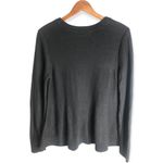 Gap LOFT Outlet Black Diamond Cable Knit Pullover Flared Sweater Photo 2