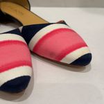 Talbots  Women's Pointed Toe Flats Pink Navy White Stripe D'Orsay Shoes Size 7M Photo 3