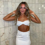 Princess Polly  White Maxi Dress Matching Set Photo 0