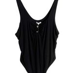 Good American Black Good Touch Ruched U-Ring Sleeveless Bodysuit Size 4XL Photo 3