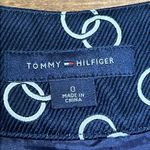 Tommy Hilfiger Navy Silk Taffeta Skater Skirt Size 0 Photo 4