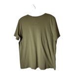 Jenni Kayne Shirt Women Medium Olive Green Cotton Crew Neck Short Sleeve Tee Photo 1