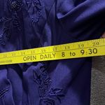 Justin Taylor Vintage 2 Piece Skirt and Blazer Suit Purple Embellished Size 10 Photo 2