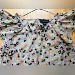 Attention  Leopard Animal Print Ruffle Sleeve Top in Tan/Orange/Pink - Size Small Photo 2