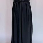 YA Los Angeles Black Strapless Maxi Dress Ruffled Bust Lined Sheer Skirt by S-M Photo 0