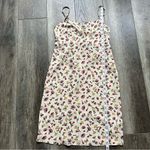 Vans Daly Floral Tan Tank Dress Size XXS Smocked Back Adjustable Spaghetti Strap Photo 11