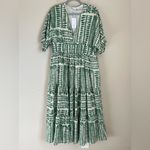 Baltic Born  Kimono Midi Dress Green Print NWT Size XL Photo 2