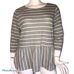 Sonoma  striped peplum top Photo 0