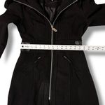 Rue 21  Womens Wool Blend Size M Black Wide Zip Up Collar Y2K Photo 7