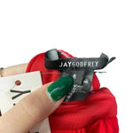 JAY GODFREY Halter Neck‎ Jersey Red Maxi Dress Gown Size 6 Photo 9