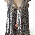 Aura Sequin Shoulder Tie Tank Top‎ Photo 0