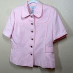 Sag Harbor  Pink Blazer short sleeve textured size 12P Photo 2