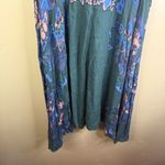 Free People Intimately Marsha Printed Trapeze Slip Dress Size XS Green Boho Photo 3