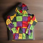 Rising International Sweater Womens Large Full Zip Patchwork Hoodie Nepal Boho Photo 0