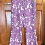 Urban Outfitters Purple Paisley Wide Leg Pants Size 14 -NWOTS Photo 0