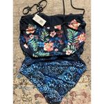 Johnny Was New. Boho floral blouson swimsuit. Retails $238. 3X Photo 8