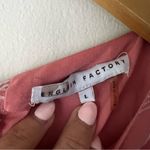 English Factory PLAID TIERED MIDI DRESS IN ROSE Women’s SIZE LARGE prairie Photo 4