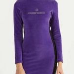 Bershka Women's Long Sleeves Fresh Vibes Purple Velvet Bodycon Dress Size XS Photo 1