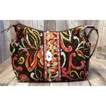 Vera Bradley  Puccini Print Large Maggie Crossbody Quilted Handbag Colorful Flora Photo 11