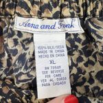 Vintage Y2K XL Silk Skirt Leopard Animal Midi Grunge Whimsigoth Fairy Siren Brown Photo 4