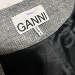 Ganni Prince of Wales Checked Twill Wrap Dress Size 34 Photo 4