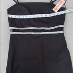 Inspired Hearts Black Mini Dress with White Stripes size juniors medium NEW Photo 6