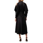 ARIAS New York Halter Neck Cold Shoulder Dress in Black, Size US 4 Black Photo 2
