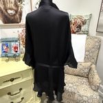 Victoria's Secret  Black Satin Robe Intimates Sleepwear Photo 2