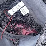 Elle Lace Mixed Media Illusion Fit & Flare Dress Sz 14 Dark Academia Photo 13