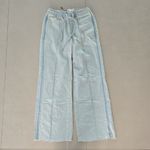 ZARA Trf Light Blue Denim Joggers Wide Leg Pants Size 2 Photo 1