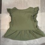 SheIn  Soleia Ruffle Trim Sleeveless Peplum Crop Top S Coquette Boho NEW No Tag Photo 5