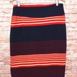 LuLaRoe | Cassie Pencil Skirt Navy/Red Stripes Photo 1