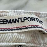 Freeman T Porter Vintage Inspired Floral Denim Shorts • Sz 26 White Photo 3