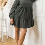Flying Tomato Women’s Plus Size Black Denim Mini Dress Square Neck 2X Photo 2