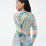 Aeropostale  Long Sleeve Tie-Dye Cozy Cropped Shrunken Tee Size S‎ Photo 1