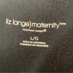 Liz Lange  Black Maternity Dress Size L Photo 3