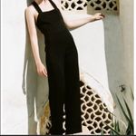 STAUD Parker Black Crepe de Chine Jumpsuit Photo 6
